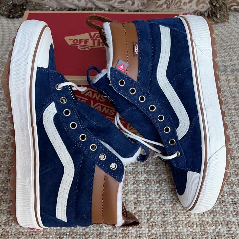 Vans Sk8-Hi Mte 2.0 Dx Dress Blues/Marshmallow WM - Picture 12 of 16